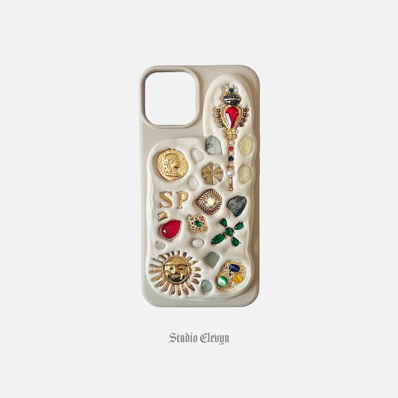 Royalty | Custom Handmade Mosaic Charm Phone Case for iPhone and Android