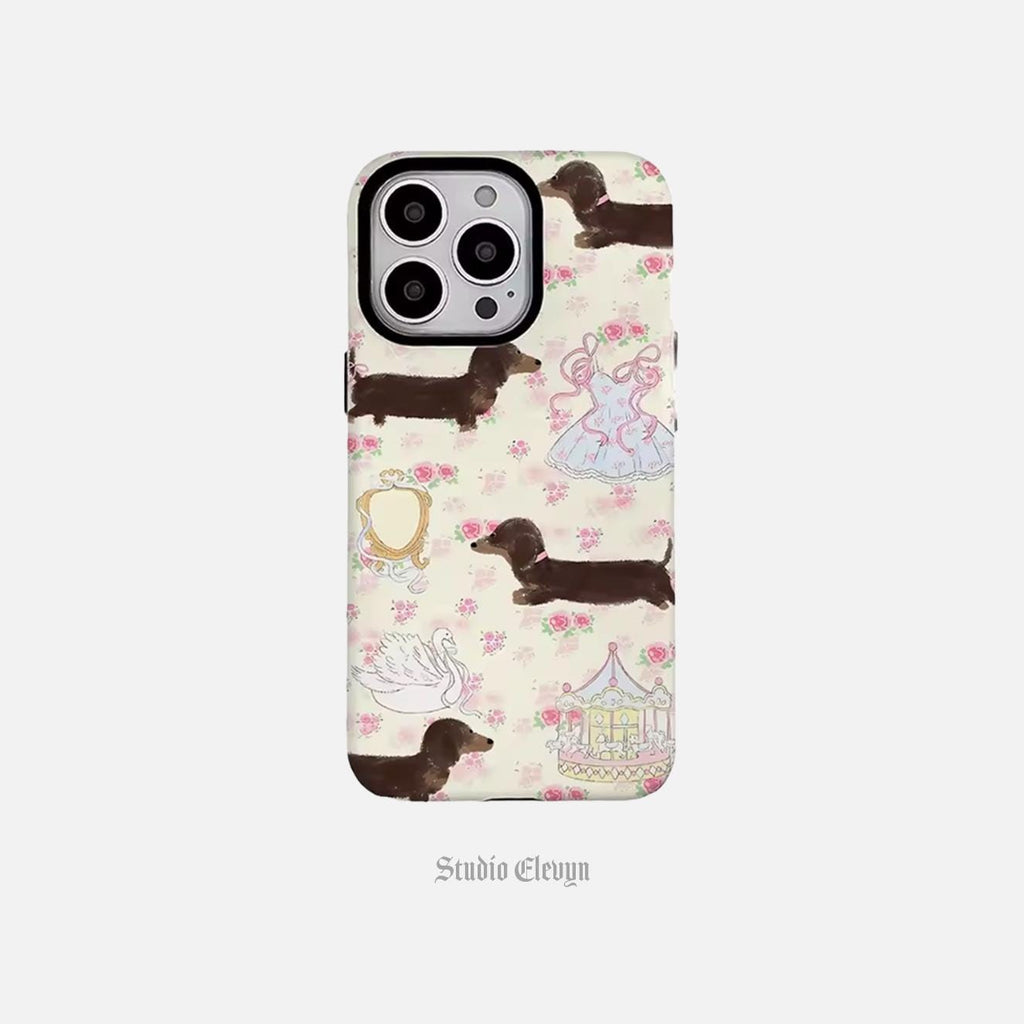 Dachshund Coquette iPhone Case