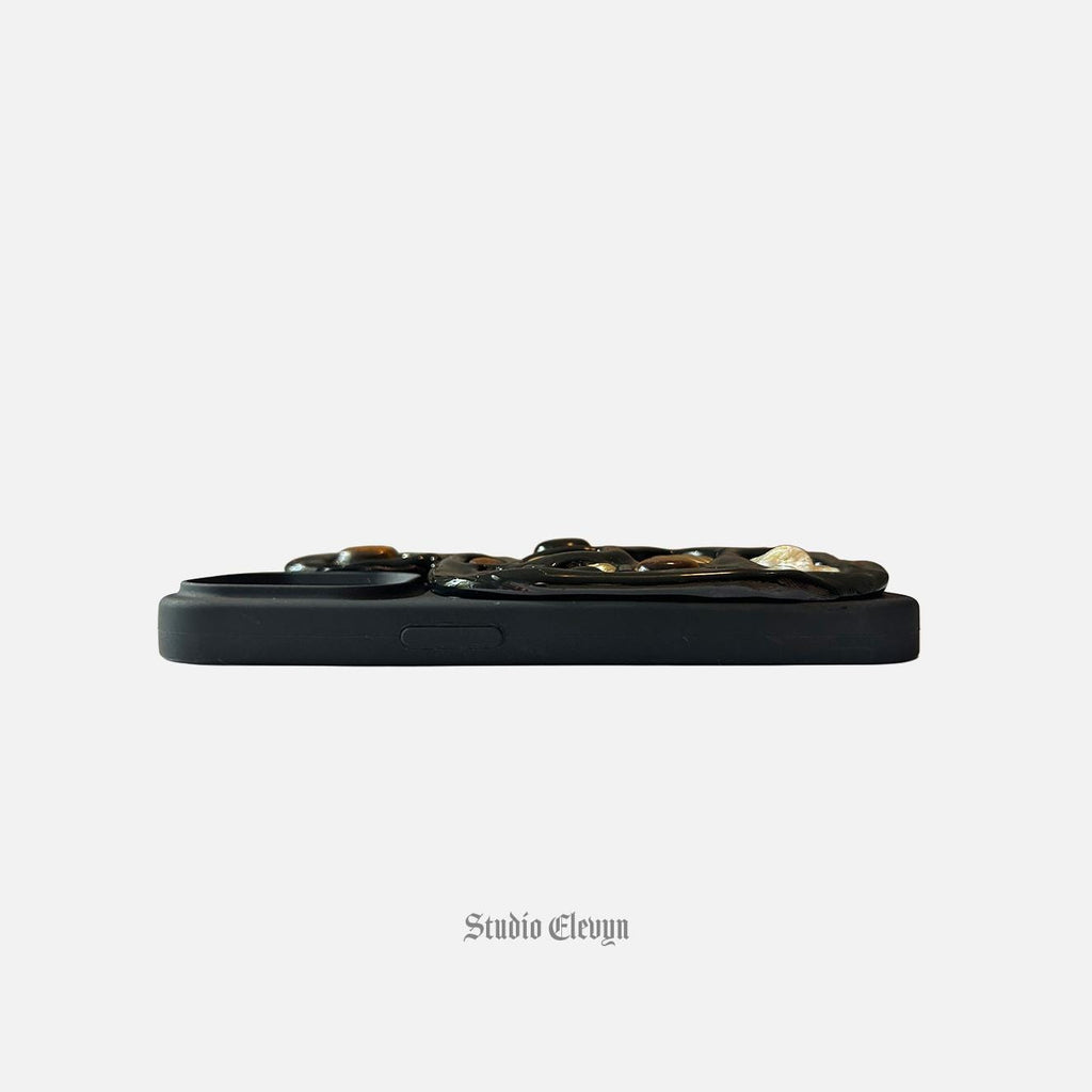 Tiger Eye | Custom Handmade Mosaic Charm Phone Case for iPhone and Android