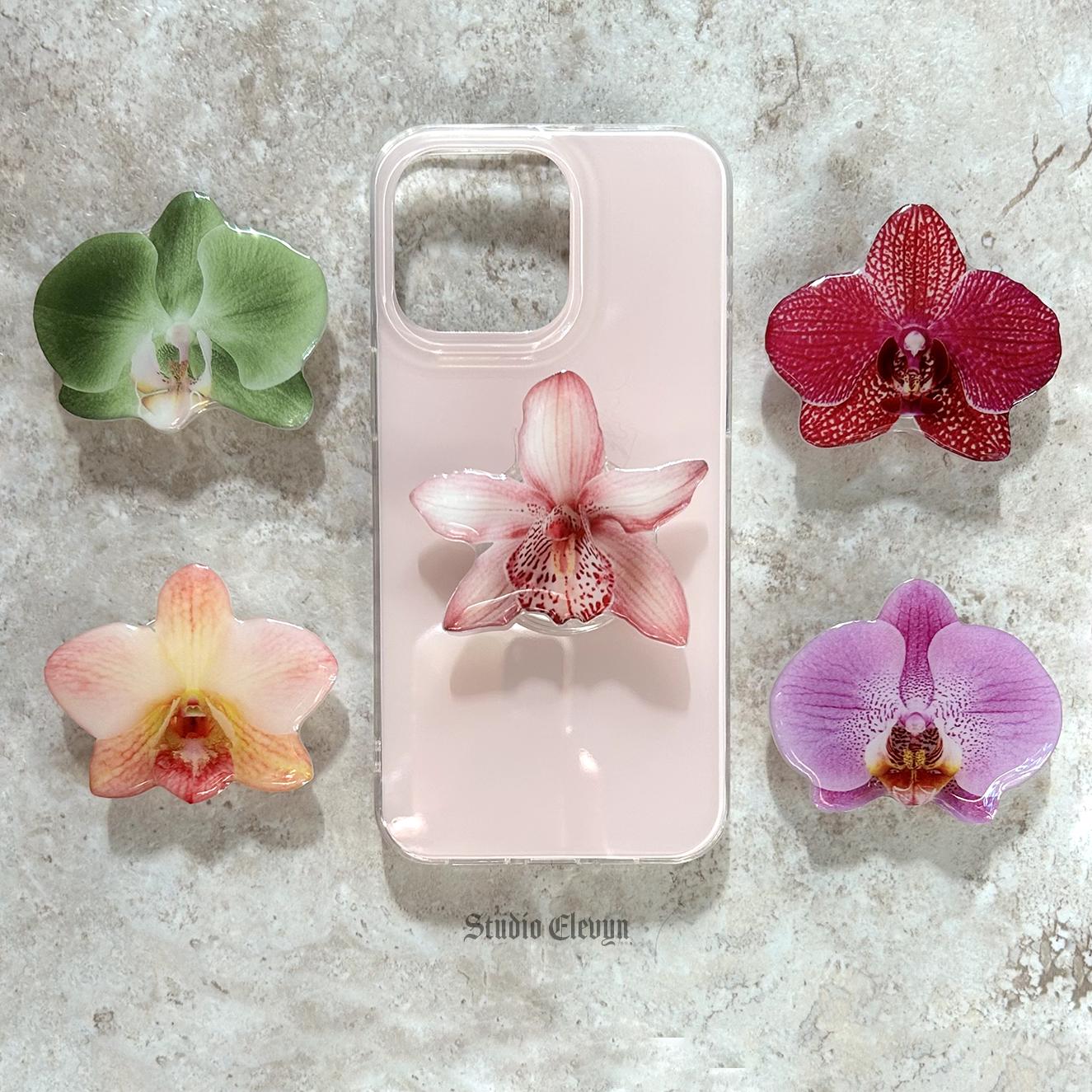 Orchid Flower Phone Grip